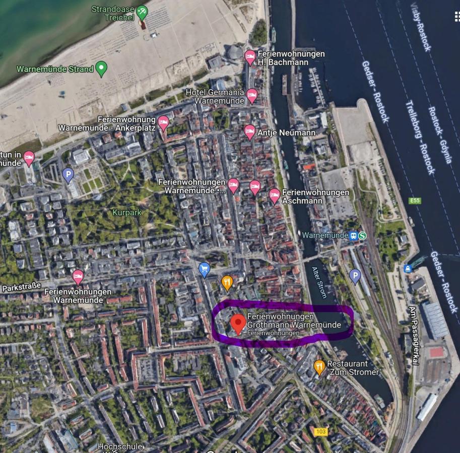 Zur Duene Warnemuende Villa Rostock Eksteriør bilde
